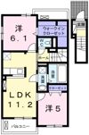 フリーデⅡの間取り画像