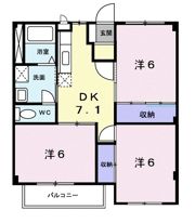 クオリティーハイム安藤の間取り画像