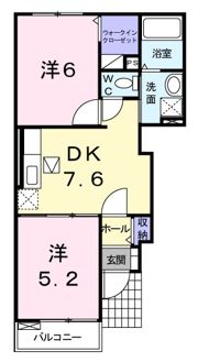 プレステージ タカトミAの間取り画像
