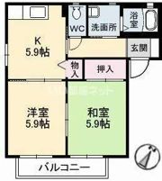 メゾン梅の木 A棟の間取り画像