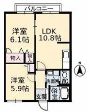 フレグランスKの間取り画像