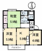 ニューヒルズ B棟の間取り画像