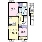 サンビジウム Ⅱの間取り画像