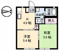 ラフォーレ アダチの間取り画像