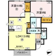 ヴィラ オーヴェストの間取り画像
