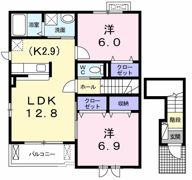 ウィンド ホライズン Bの間取り画像