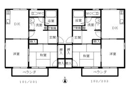 レーベン片寄IIの間取り画像