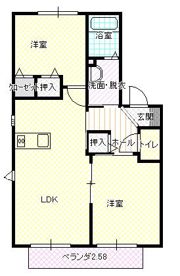 ディアスK A棟の間取り画像