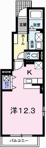 コスモハイツ Ⅱの間取り画像