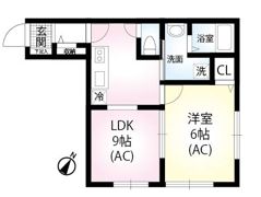 エスワンハイツ高ヶ坂の間取り画像