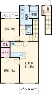 パルレーヴの間取り画像