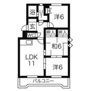 レジデンス95の間取り画像