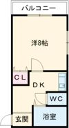 ルーキー東条の間取り画像