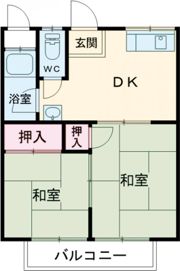大西ハイツの間取り画像