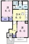 ルピナスK＆Eの間取り画像