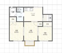 グランドハイツ Bの間取り画像