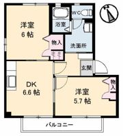 ダンデライオン A棟の間取り画像