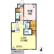 ボヌールムナカタ Aの間取り画像