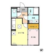 フォンテーヌⅠの間取り画像