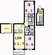 アウローラK Ⅲの間取り画像