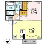 シャトーフェニックスⅡ Aの間取り画像