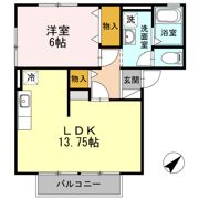 クレールカルチェ Aの間取り画像