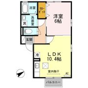 ディアコート Eの間取り画像
