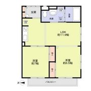 フラットワンの間取り画像