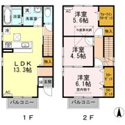 Coral Reef A B棟の間取り画像