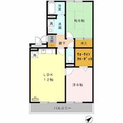 ウエストハイツの間取り画像