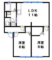 リヴェール大村の間取り画像