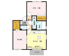 ウィスタリア Aの間取り画像