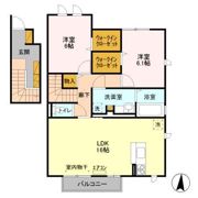 フェリエ Ⅱの間取り画像