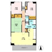 ルーチェ緑が丘 Cの間取り画像