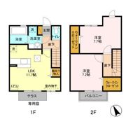 Toit Vert(トワ ヴェール）の間取り画像
