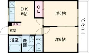 あすなろハイツⅡの間取り画像