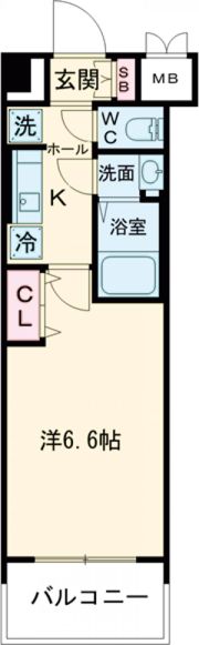 エステムコート京都東寺朱雀邸の間取り画像