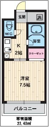 Estudio豊中の間取り画像