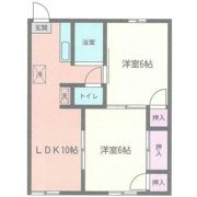 芦添ハイツ2号の間取り画像
