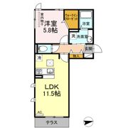 D-room新宮の間取り画像