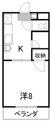 コーポ本永2の間取り画像