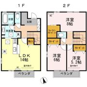 イムウッド山の手 A棟の間取り画像