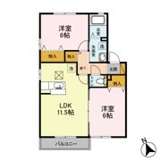 K・フルール Bの間取り画像