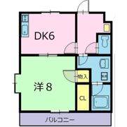 メルベーユ篭上Ⅰの間取り画像