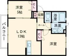 シャーメゾン井原の里の間取り画像