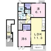 ラ・カーサ・フェリーチェ Aの間取り画像