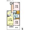 ヴェルドミール Bの間取り画像