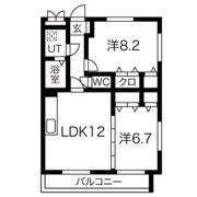 千寿パレスの間取り画像