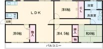 高津橋農住団地C棟の間取り画像