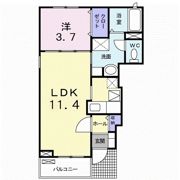 ベルフレージュAの間取り画像